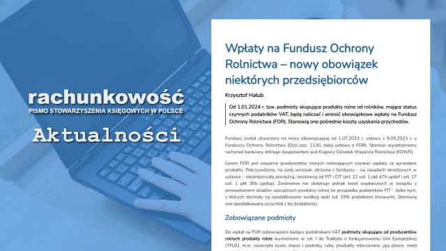Kto płaci na fundusz ochrony rolnictwa? Ważne informacje i zasady Kto płaci na fundusz ochrony rolnictwa? Ważne informacje i zasady